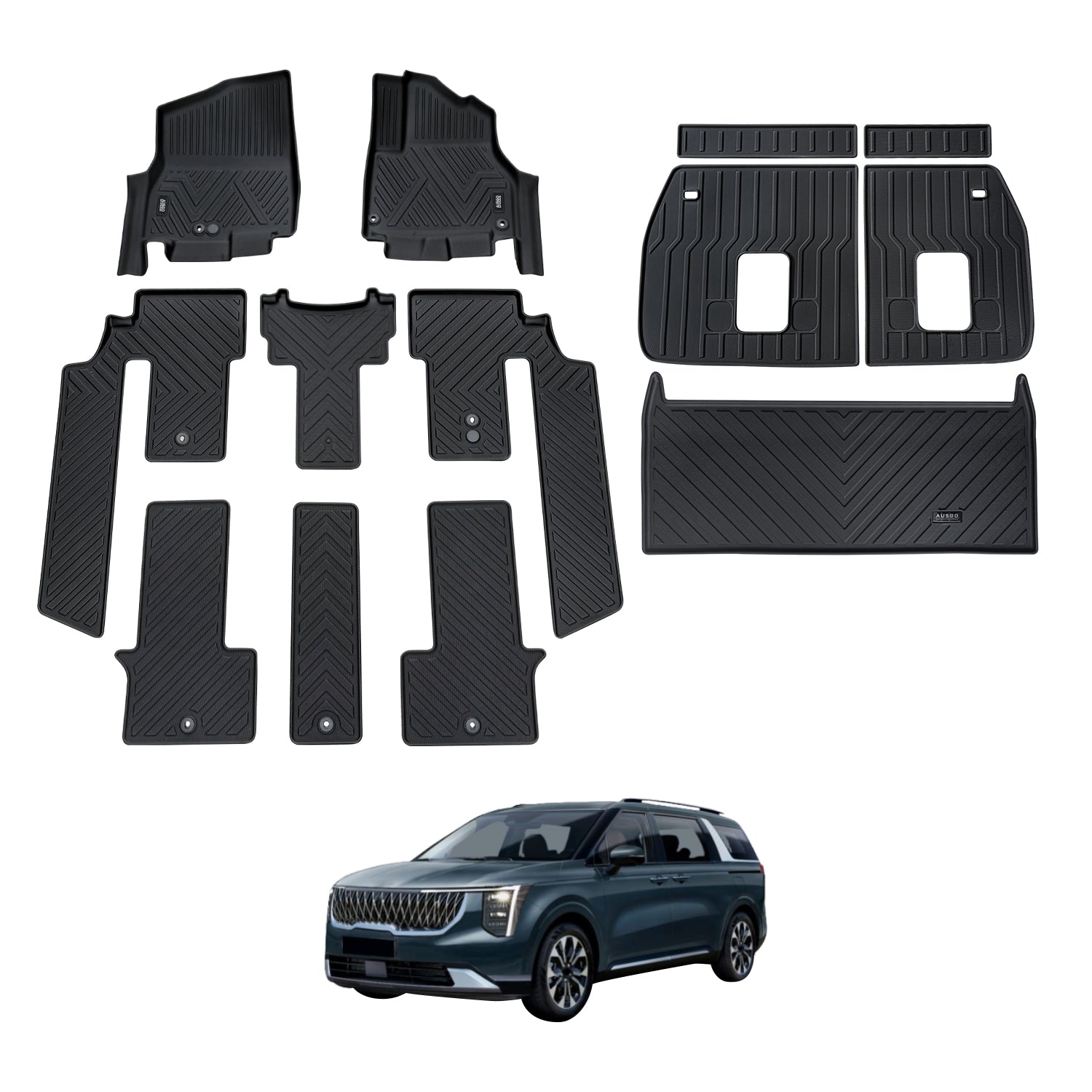 5D Car Floor Mats for KIA Carnival KA4 Series 2020-Onwards