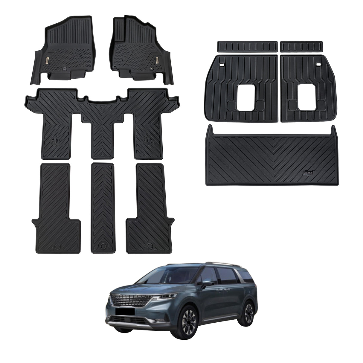 5D Car Floor Mats for KIA Carnival KA4 Series 2020-Onwards