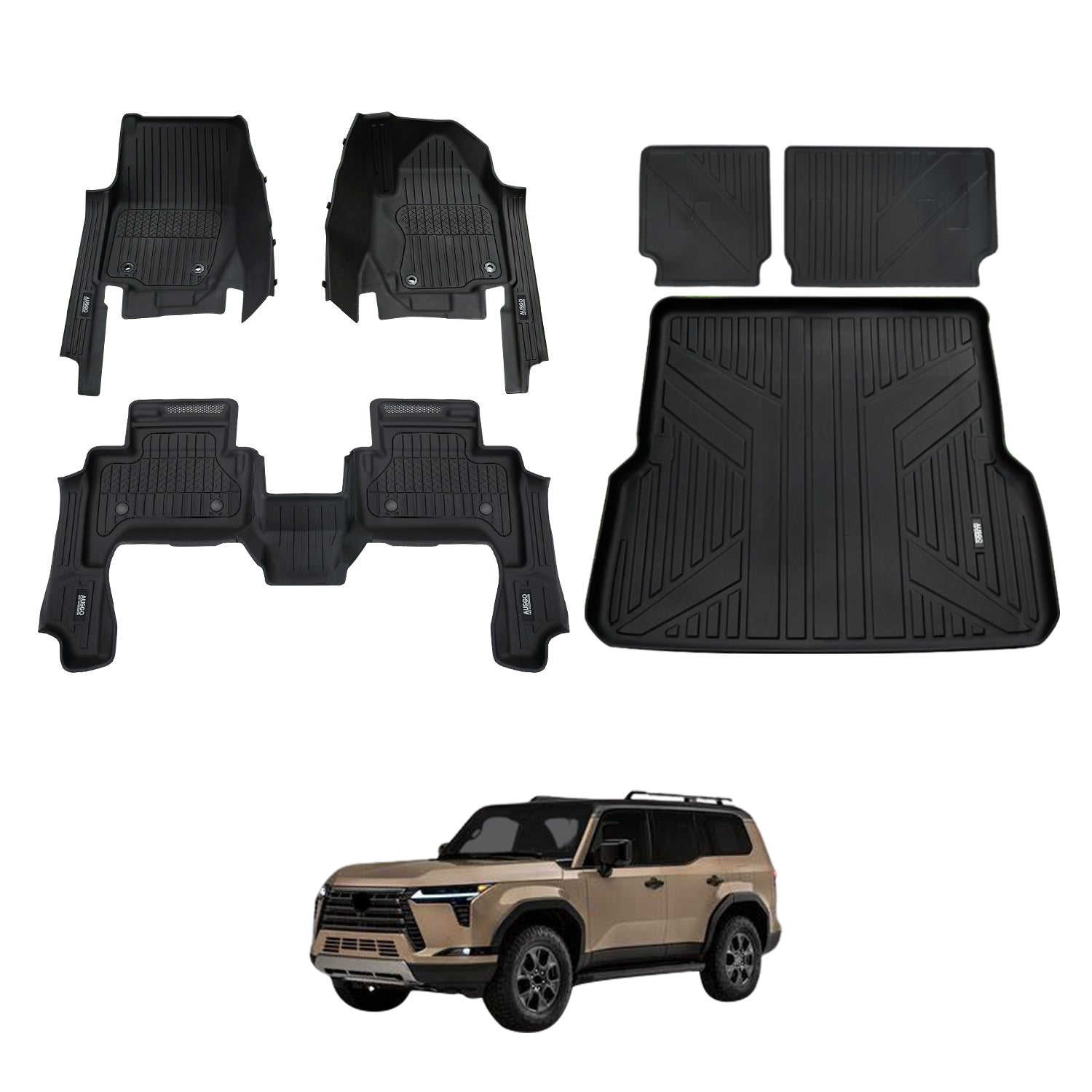 7D Injection Floor Mats for Lexus GX550 2024-Onwards