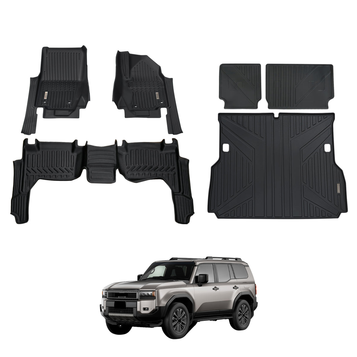 5D Car Floor Mats for Toyota Land Cruiser Prado 250 J250 LC250 2024-Onwards