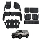 7D Car Floor Mats for Toyota LandCruiser Prado 250 Series 2024-Onwards