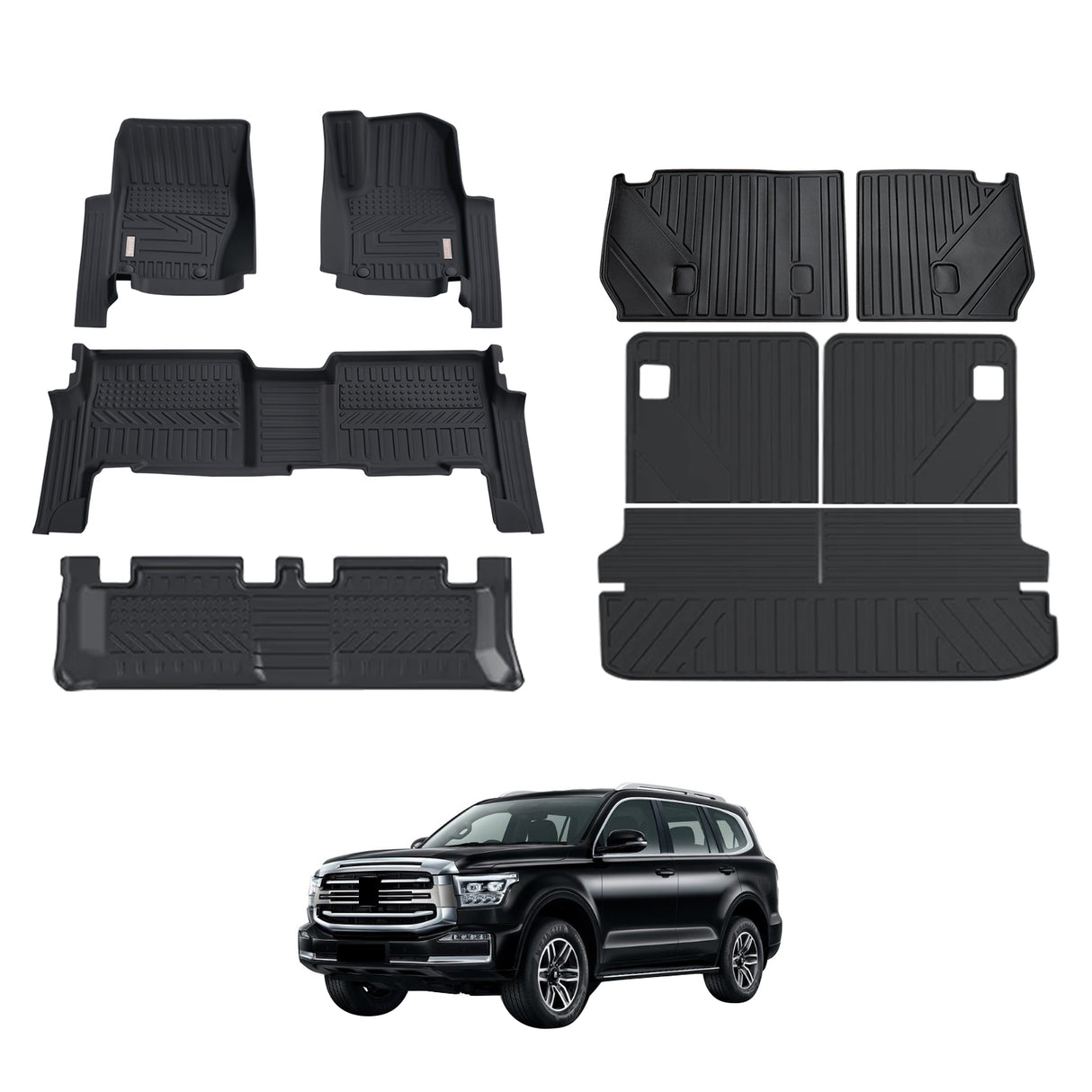 5D Car Floor Mats for GWM Tank 500 2024-Onwards