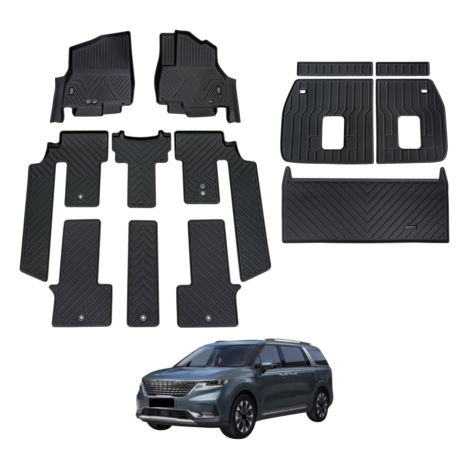 5D Car Floor Mats for KIA Carnival KA4 Series 2020-Onwards