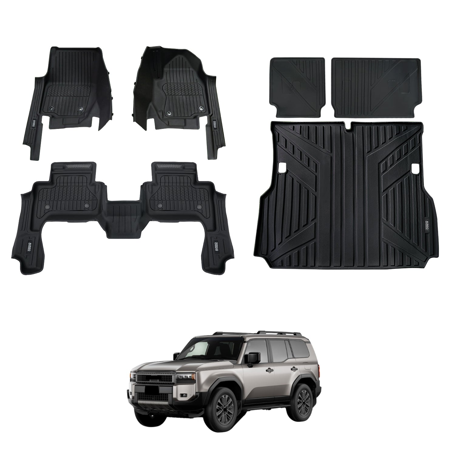7D Injection Floor Mats for Toyota Land Cruiser Prado 250 Series LC250 2024-Onwards