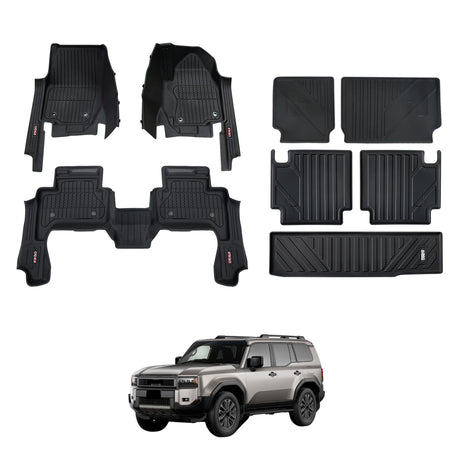 7D Injection Floor Mats for Toyota LandCruiser Prado 250 Series 2024-Onwards