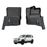 5D Front Row Car Floor Mats for Land Rover Defender L663 Series 110 2020-Onwards