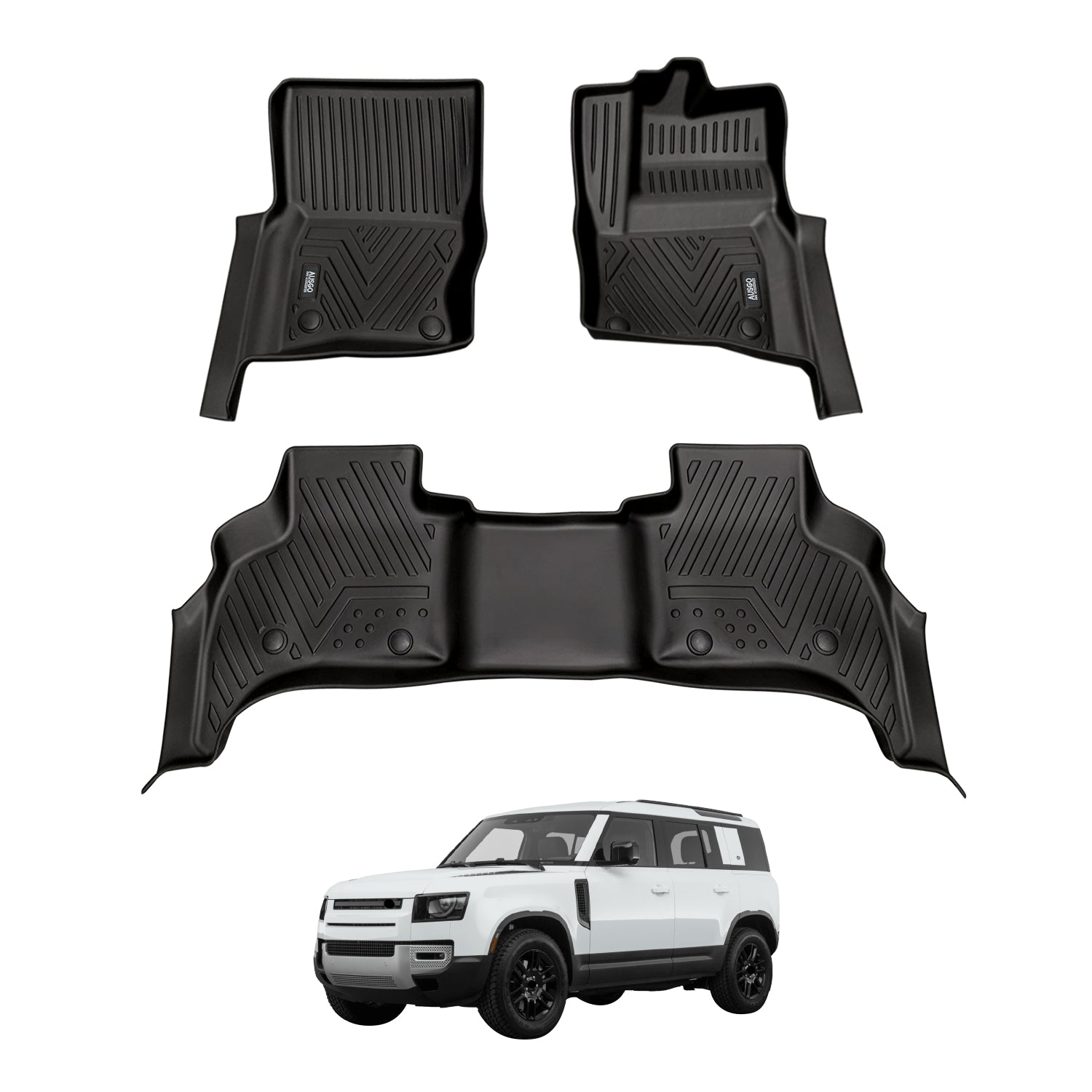 5D Car Floor Mats for Land Rover Defender L663 Series 110 5-Seat 2020-Onwards