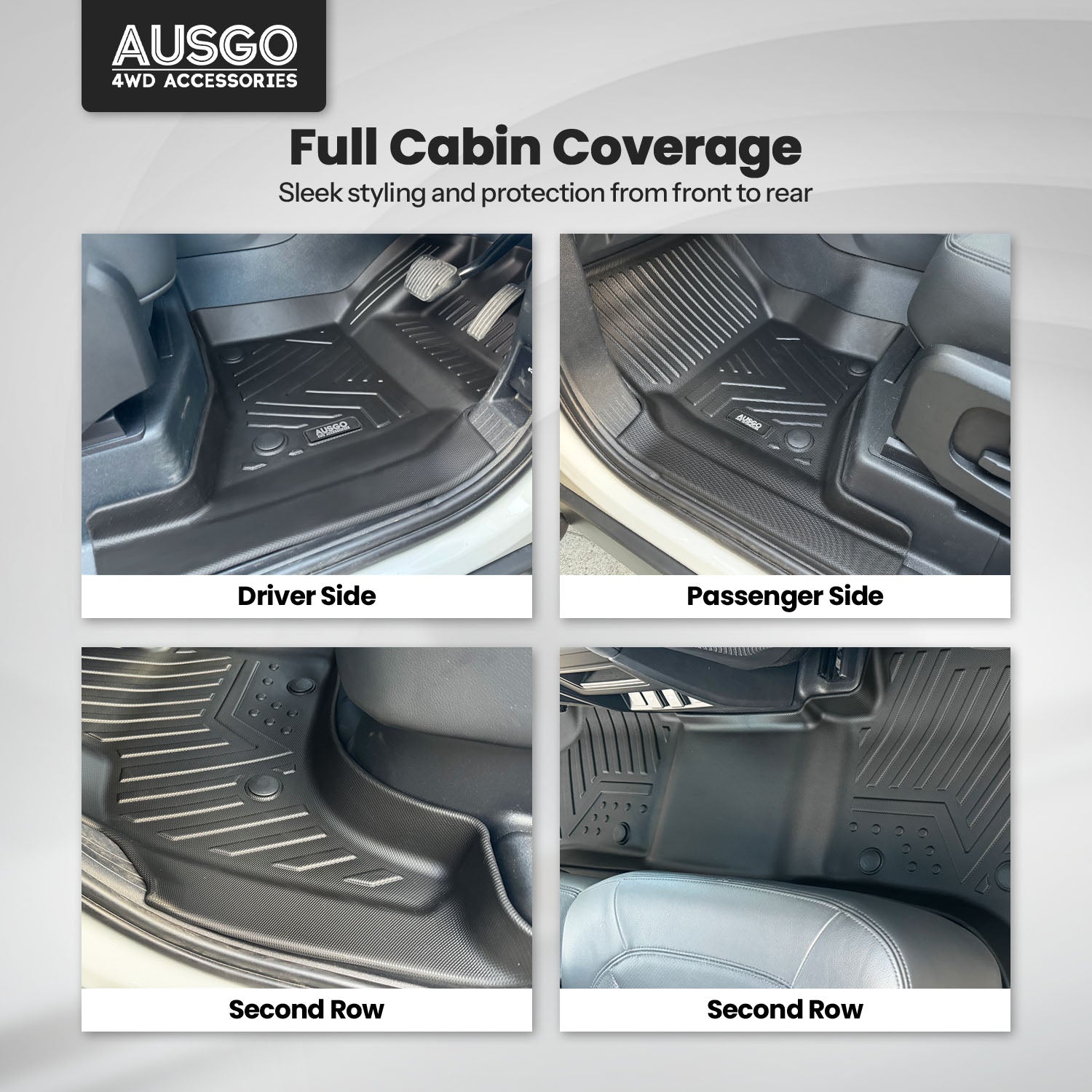 5D Car Floor Mats for Land Rover Defender L663 Series 110 5-Seat 2020-Onwards