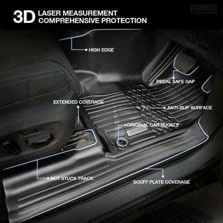 5D Car Floor Mats for Lexus GX550 7 Seats 2024-Onwards