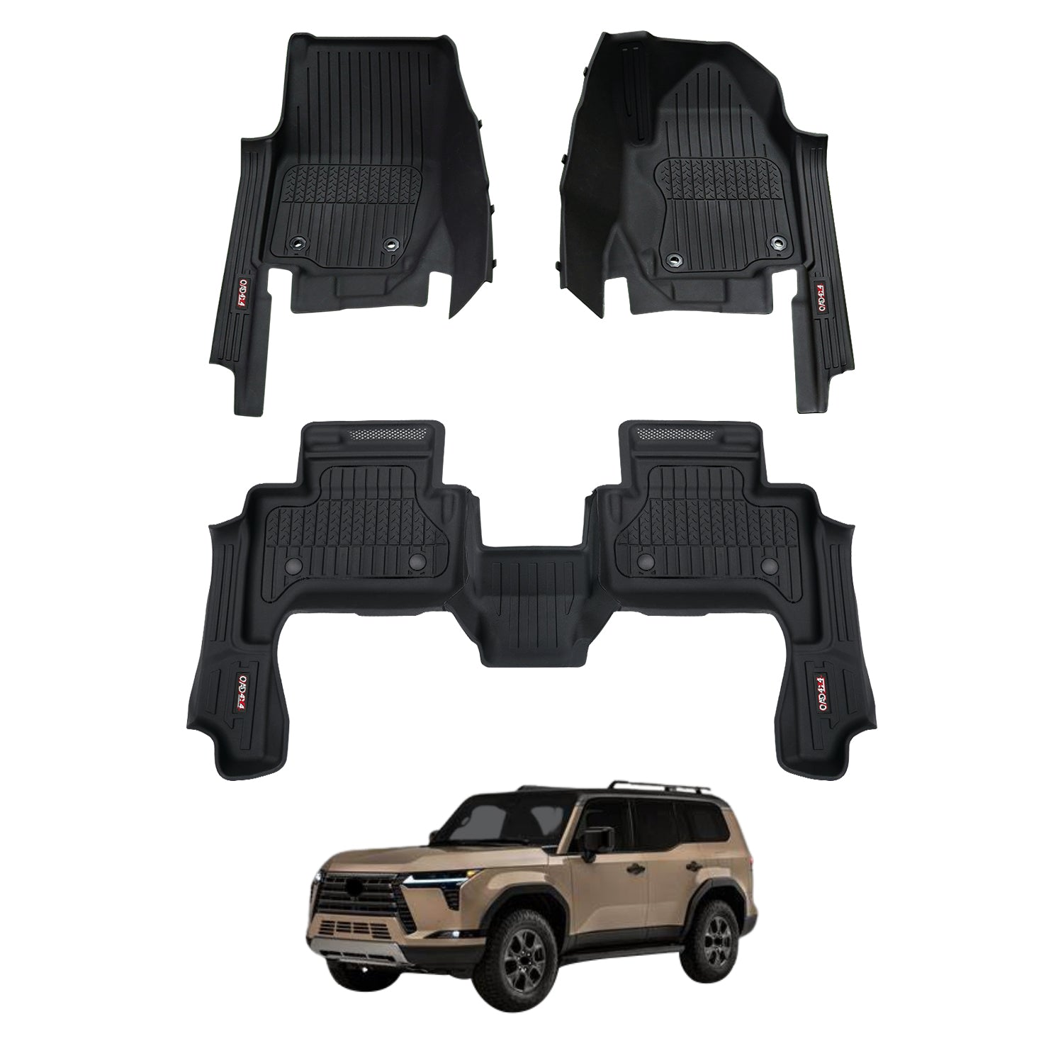 7D Injection Floor Mats for Lexus GX550 2024-Onwards
