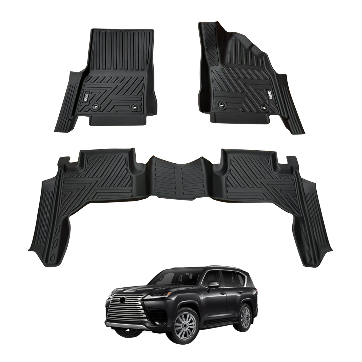 5D Car Floor Mats for LEXUS LX Series LX500d LX600 2021-Onwards