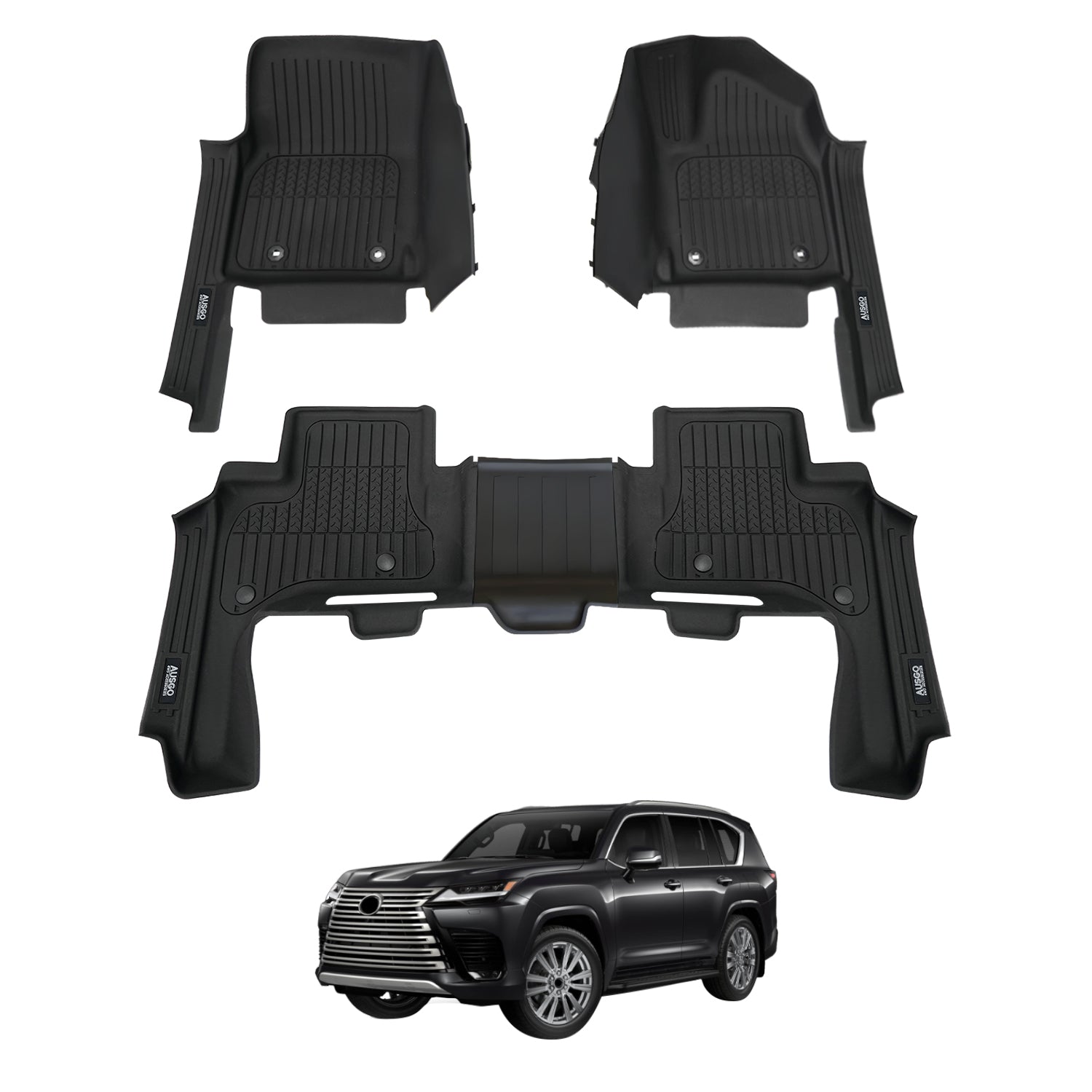 7D Injection Floor Mats for LEXUS LX Series LX500d LX600 2021-Onwards
