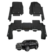 7D Injection Floor Mats for LEXUS LX Series LX500d LX600 2021-Onwards