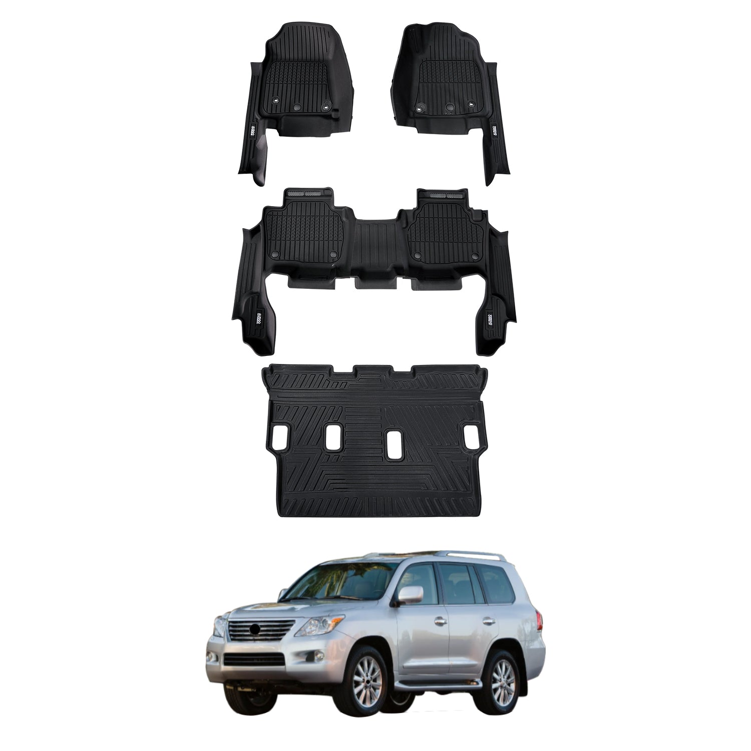 7D Injection Floor Mats for Lexus LX570 LX Series 2008-2012