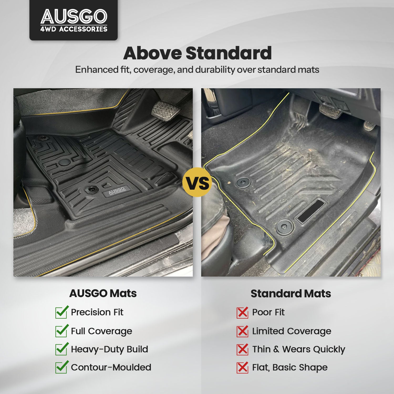 5D Moulded Car Floor Mats for Toyota Land Cruiser 200 Series 2007-2012