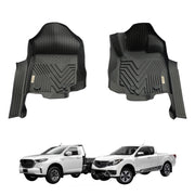 5D Injection Floor Mats for Mazda BT-50 BT50 Single / Extra Cab 2011-2020