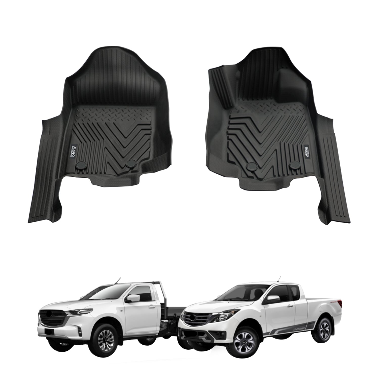 5D Injection Floor Mats for Mazda BT-50 BT50 Single / Extra Cab 2011-2020