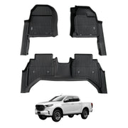 7D Injection Floor Mats for Mazda BT-50 BT50 Dual Cab 2020-Onwards
