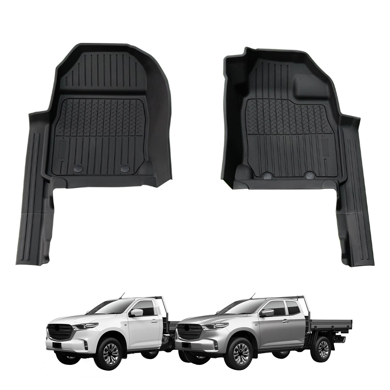 7D Injection Floor Mats for Mazda BT-50 BT50 Single / Extra Cab 2020-Onwards