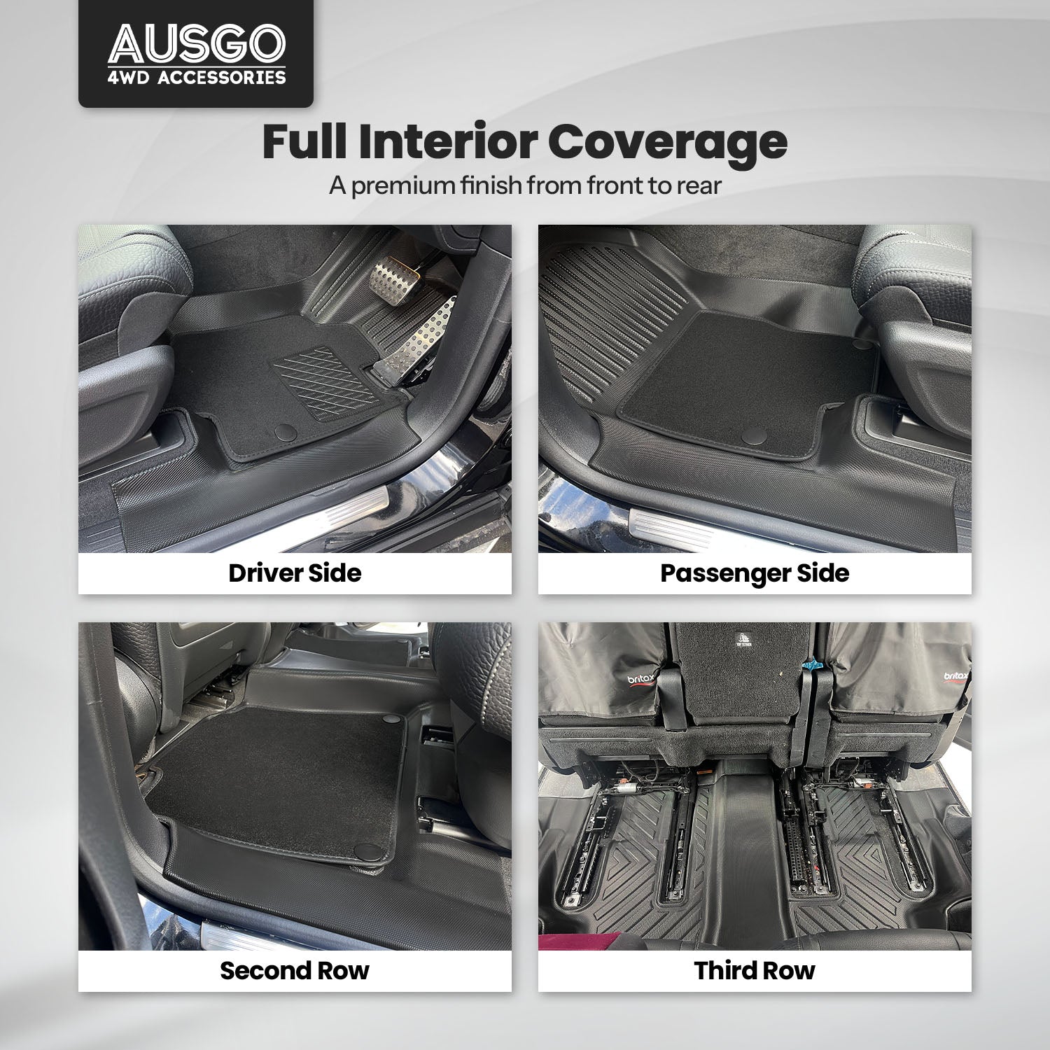 Double-Layer Car Floor Mats for Mercedes-Benz GLS-Class GLS Class X167 2019-Onwards
