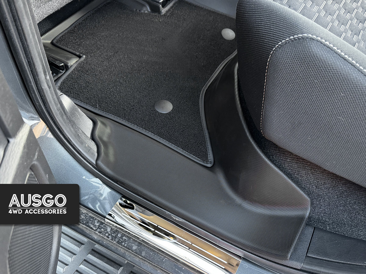Double-Layer Car Floor Mats for Mitsubishi Triton MV Next-Gen Dual Cab 2024-Onwards