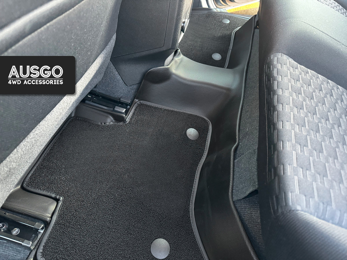 Double-Layer Car Floor Mats for Mitsubishi Triton MV Next-Gen Dual Cab 2024-Onwards