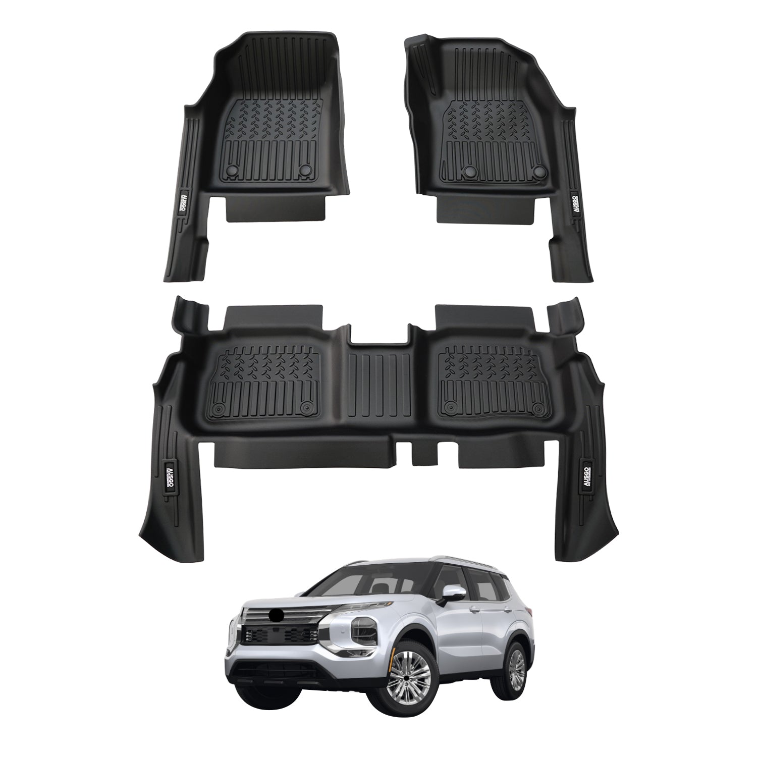 7D Car Floor Mats for Mitsubishi Outlander 7-Seat 2021-Onwards