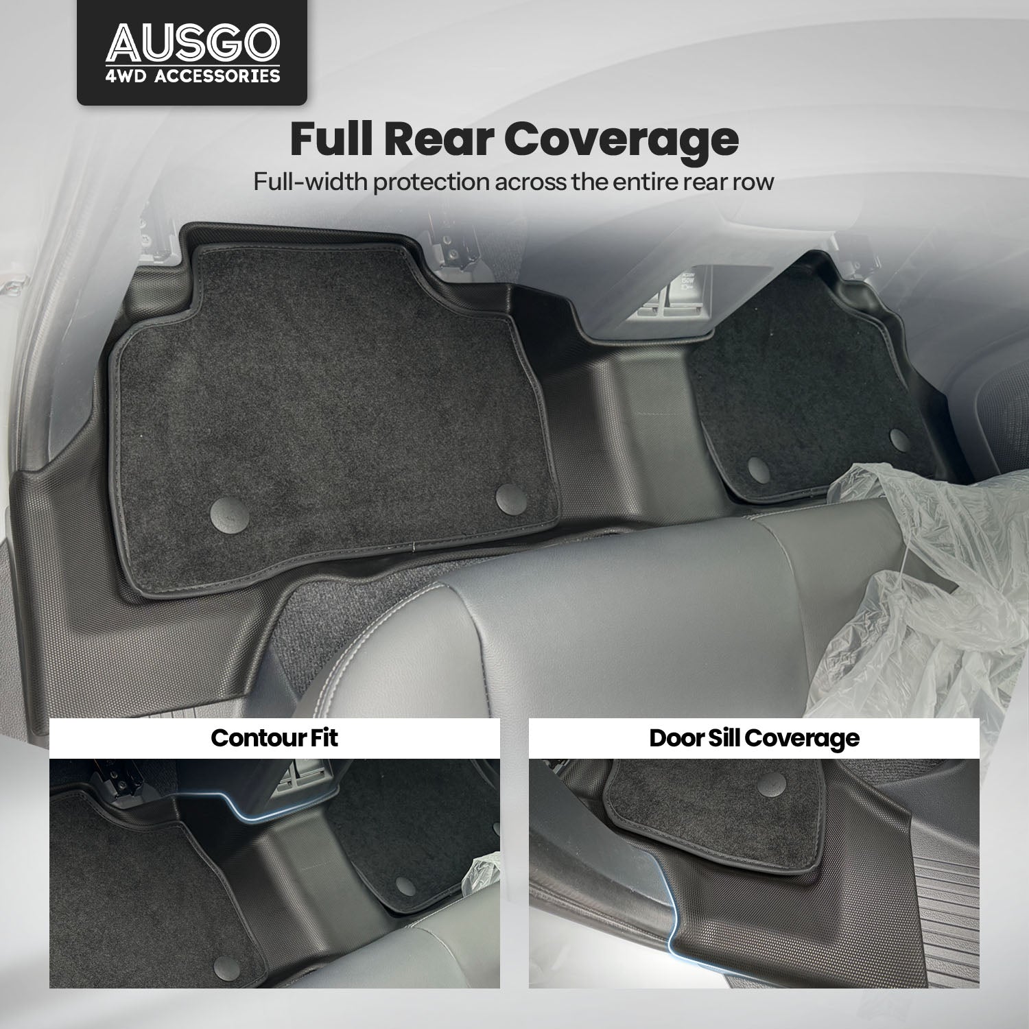 Double-Layer Car Floor Mats for Mitsubishi Pajero Sport 2015-Onwards