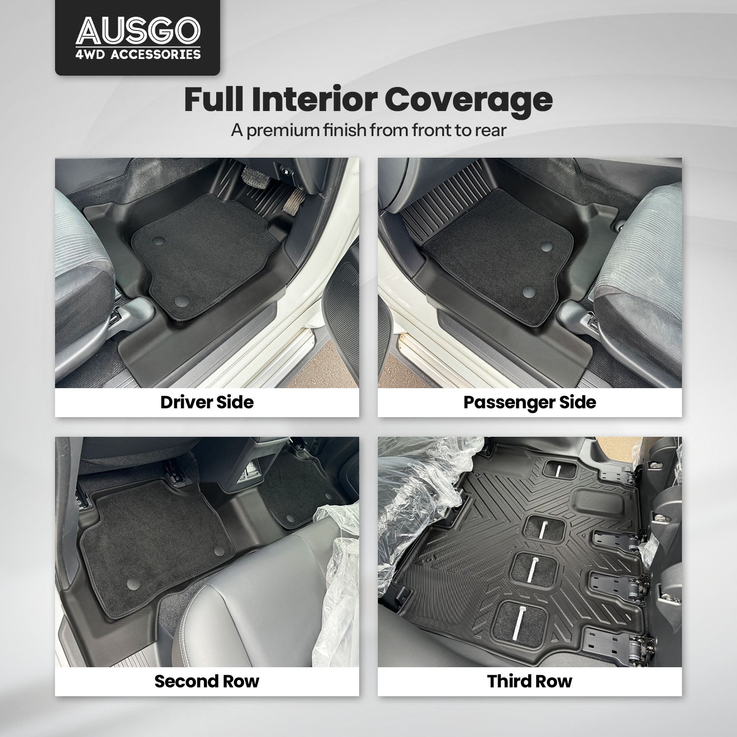 Double-Layer Car Floor Mats for Mitsubishi Pajero Sport 2015-Onwards