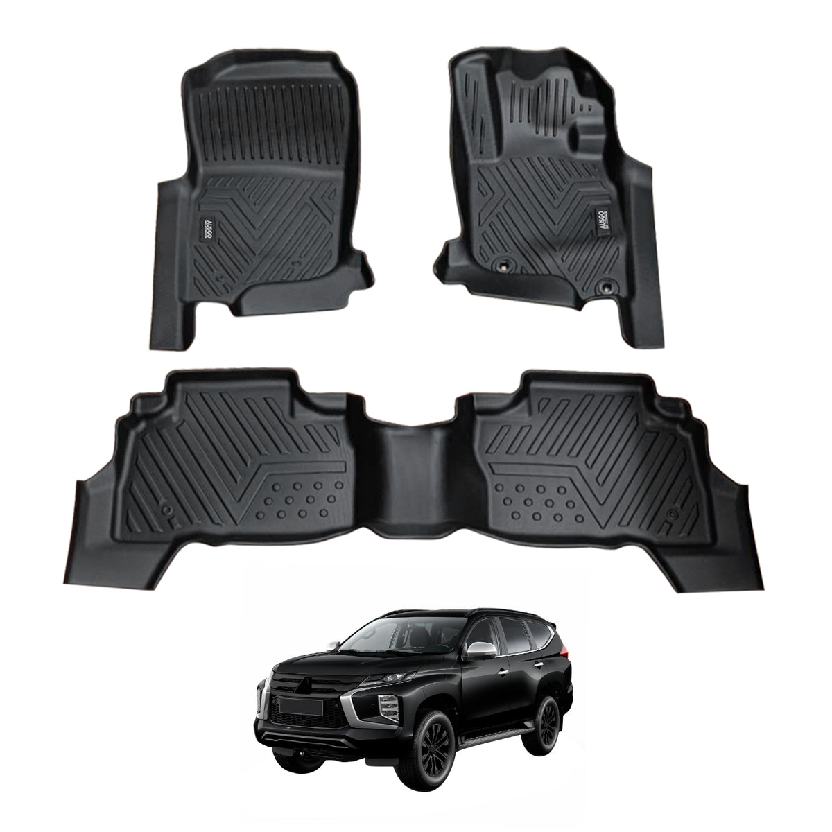 5D Car Floor Mats for Mitsubishi Pajero Sport 2015-Onwards