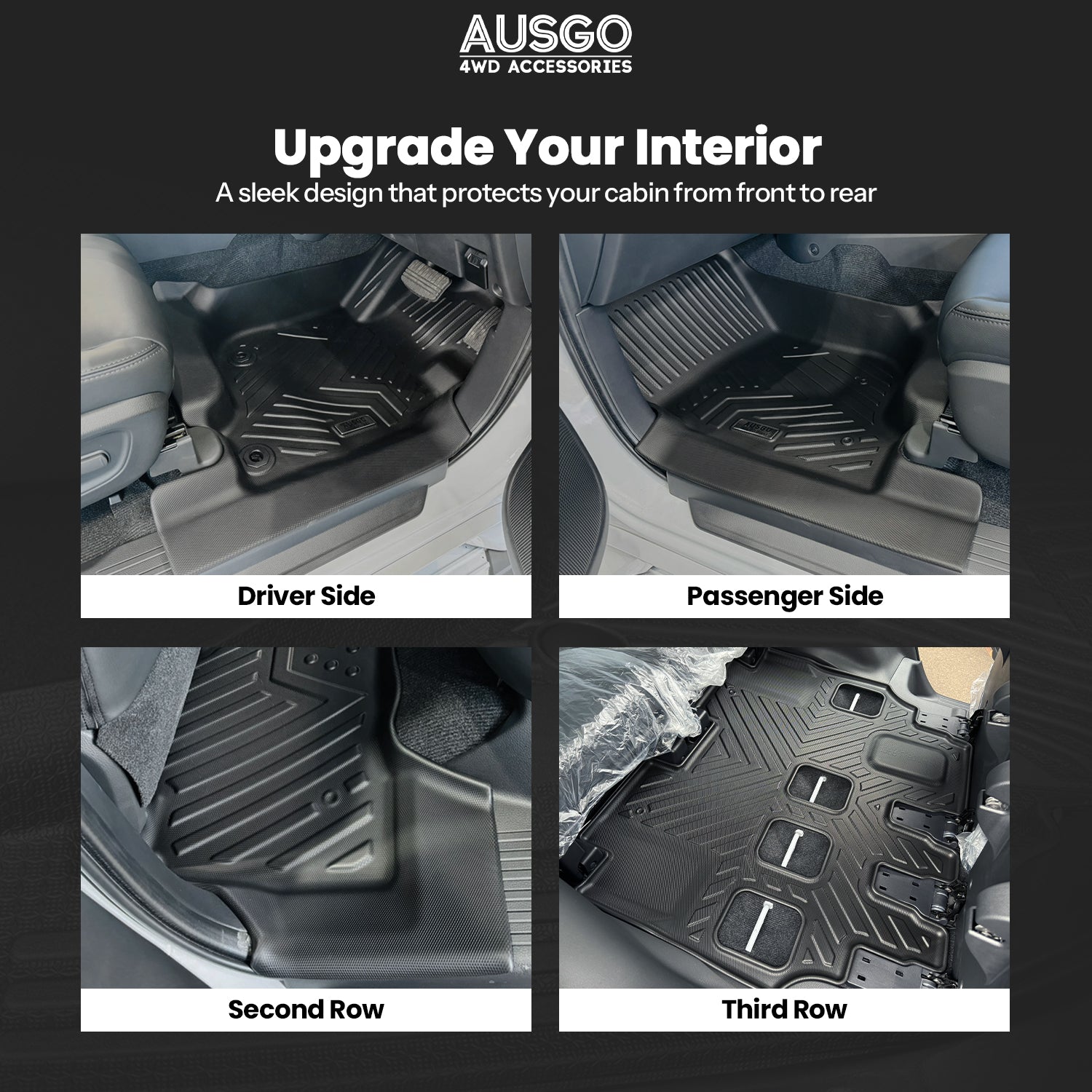 5D Car Floor Mats for Mitsubishi Pajero Sport 2015-Onwards