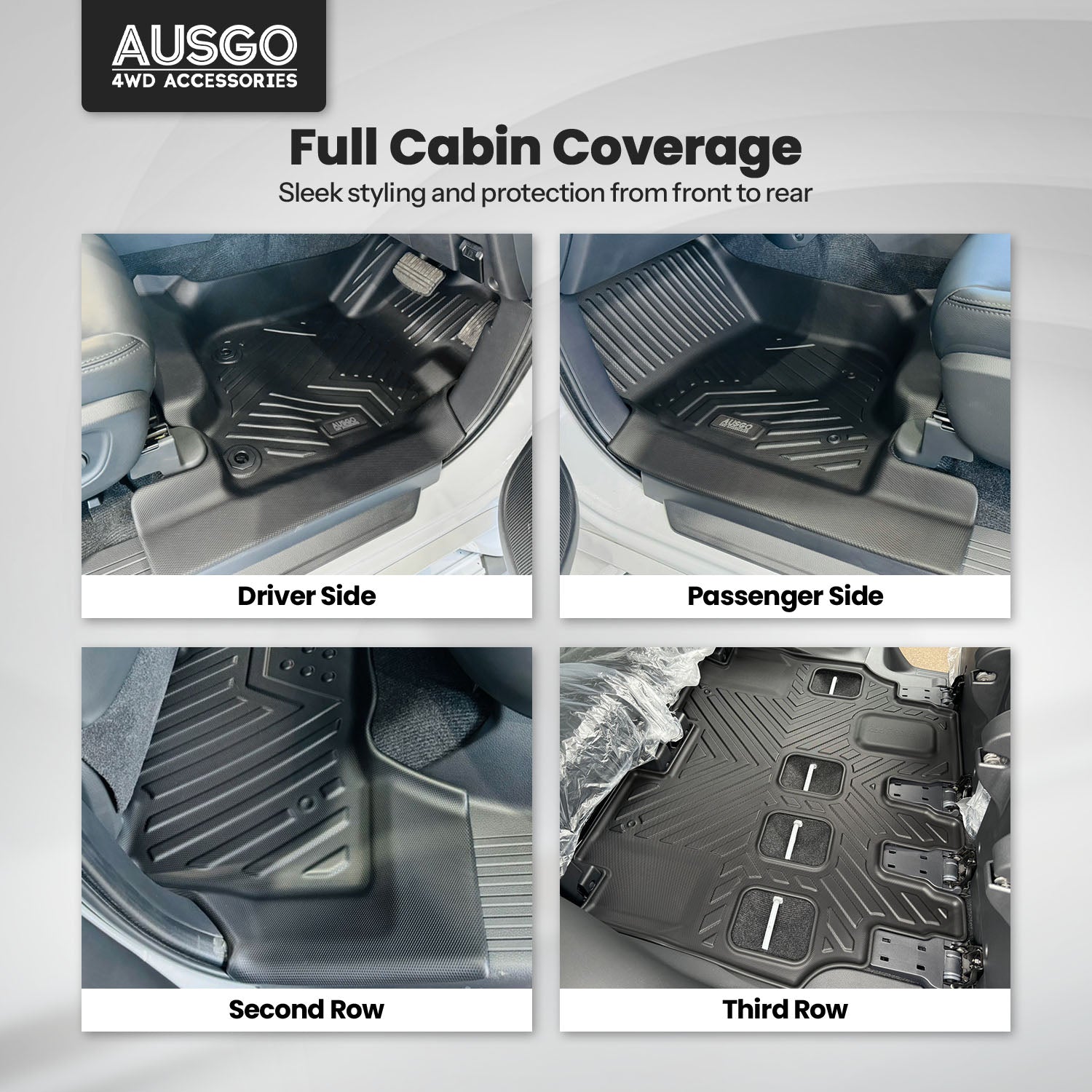 5D Car Floor Mats for Mitsubishi Pajero Sport 2015-Onwards