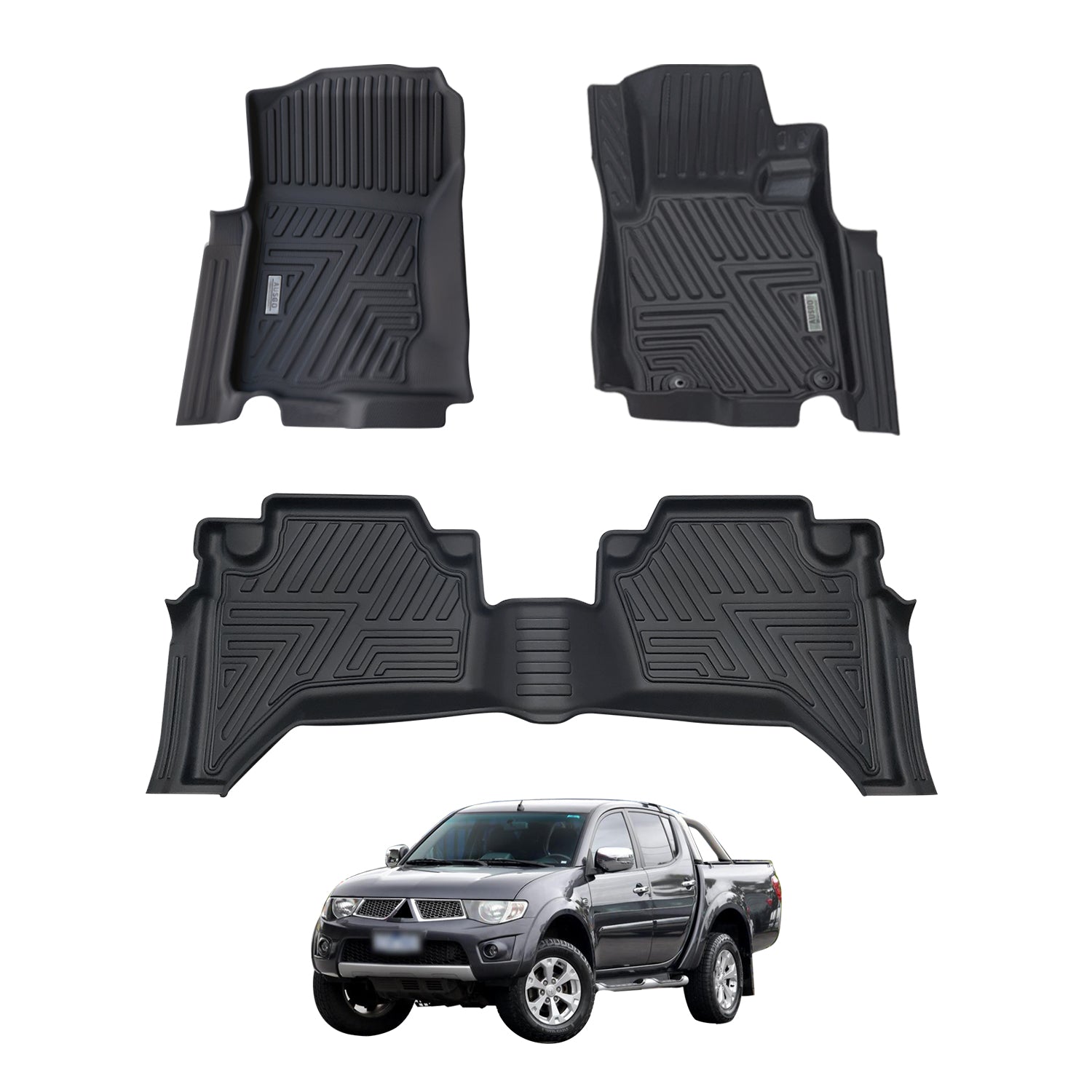 PRE-ORDER 5D Car Floor Mats for Mitsubishi Triton Dual Cab 2006-2015