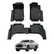 5D Car Floor Mats for Mitsubishi Triton MQ MR Series Dual Cab 2015-2024