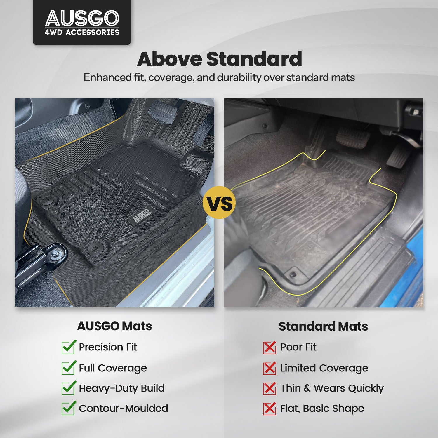 5D Car Floor Mats for Mitsubishi Triton ML MN Series Dual Cab 2006-2015