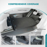 Double-Layer Car Floor Mats + Door Sill Protector for Mitsubishi Triton MV Next-Gen Dual Cab 2024-Onwards