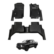 5D Car Floor Mats for Mitsubishi Triton MV Next-Gen Dual Cab 2024-Onwards