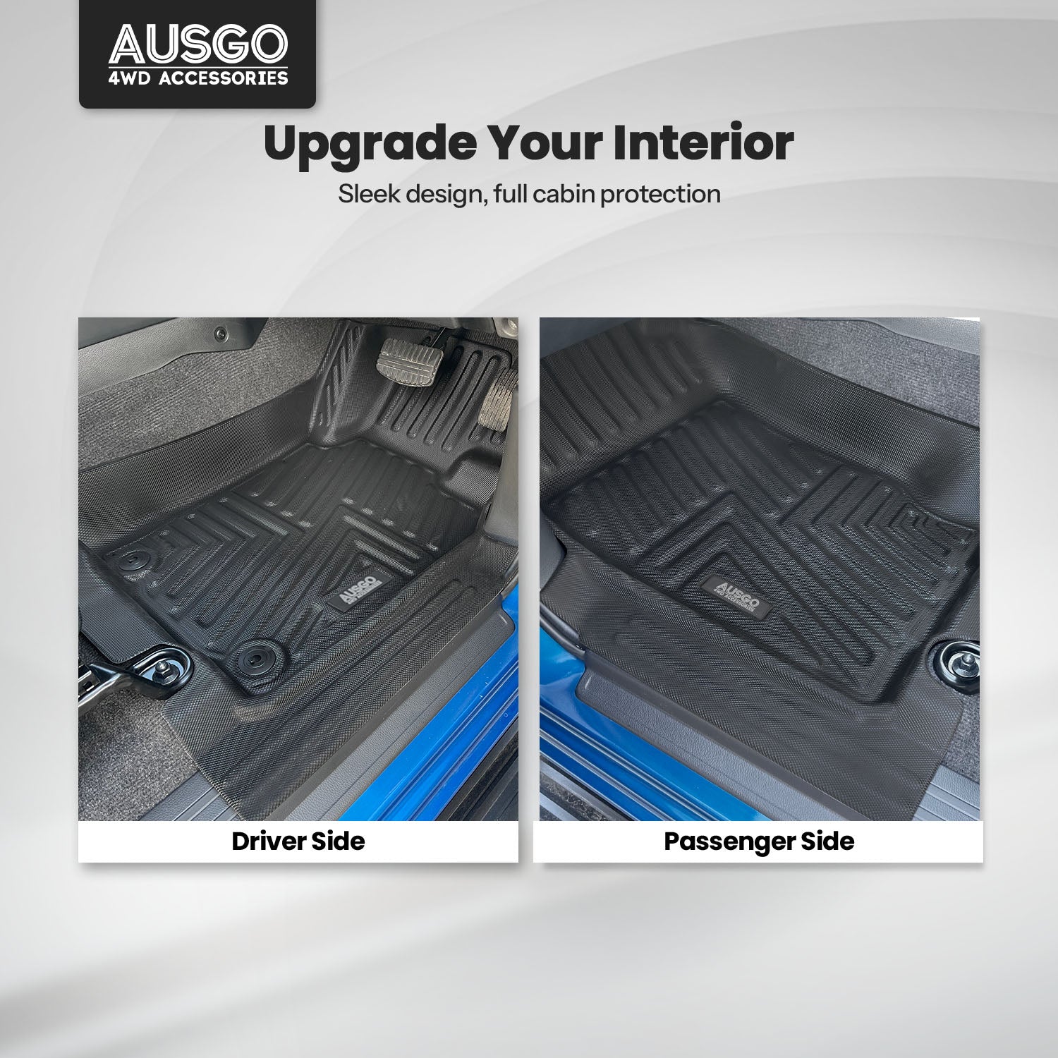 5D Car Floor Mats for Mitsubishi Triton MQ MR Series Single / Extra Cab 2015-2024