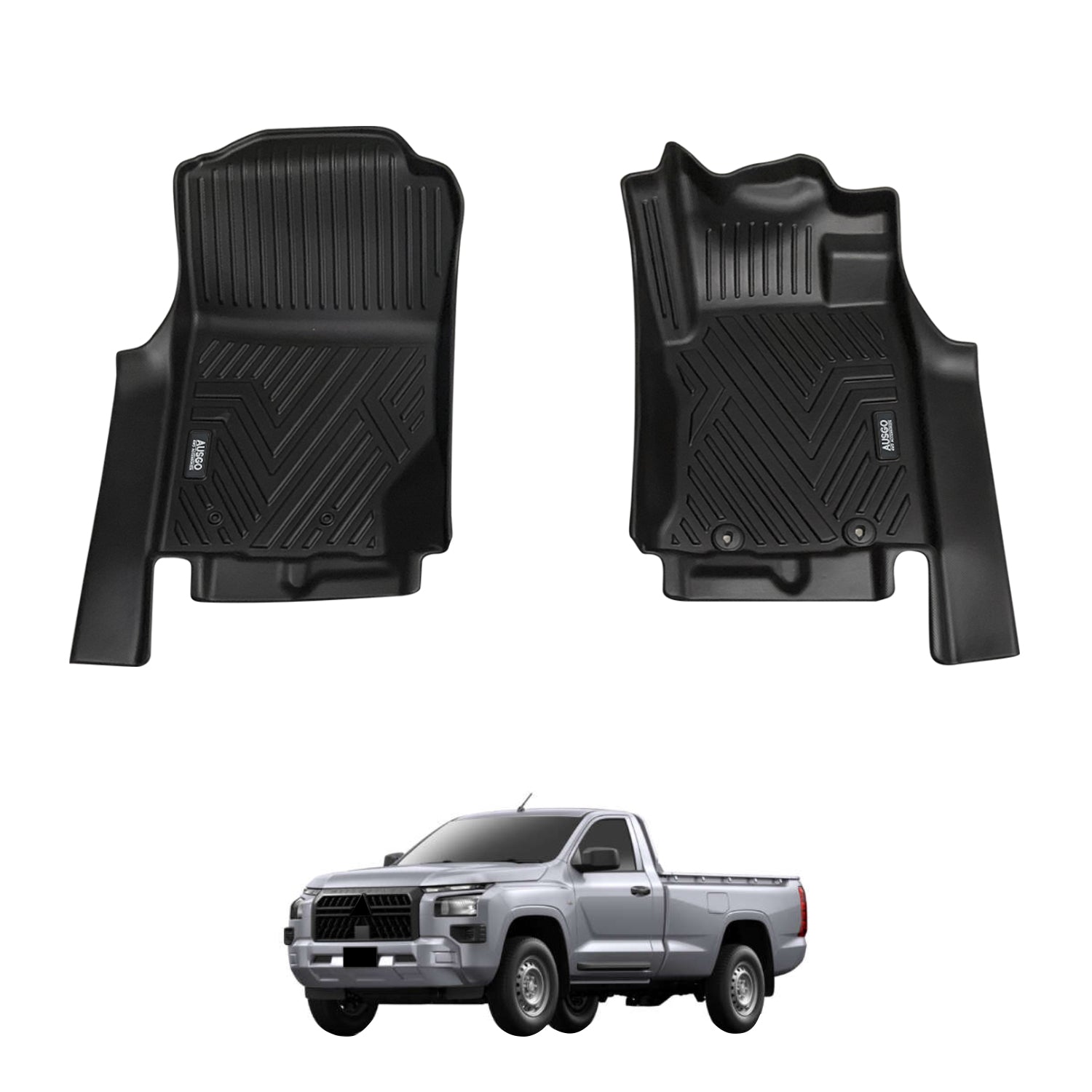5D Car Floor Mats for Mitsubishi Triton MV Next-Gen Single Cab 2024-Onwards