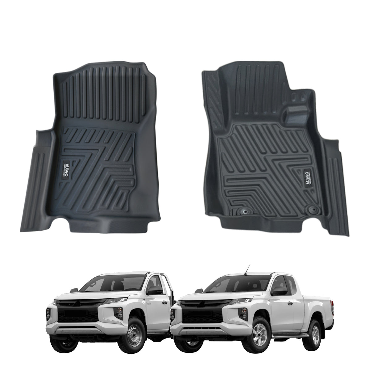 5D Car Floor Mats for Mitsubishi Triton MQ MR Series Single / Extra Cab 2015-2024