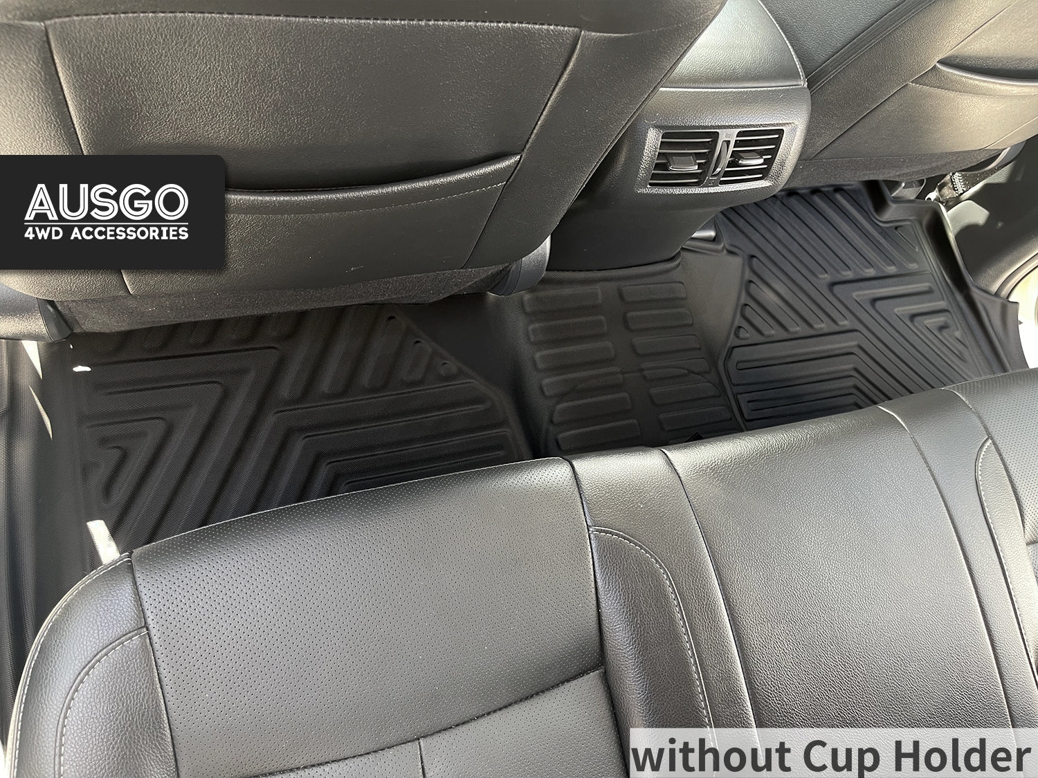 Car Floor Mats + Black Door Sill Protector for Nissan Navara NP300 D23 Dual Cab 2015-Onwards