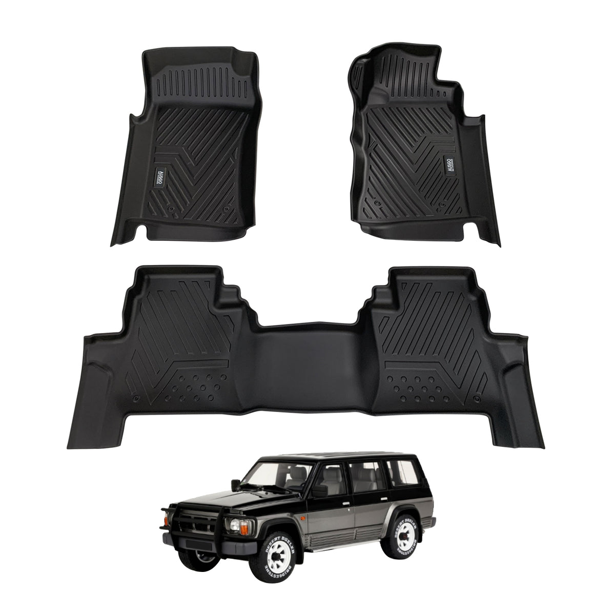 5D Car Floor Mats for Nissan Patrol GQ Y60 1988-1997