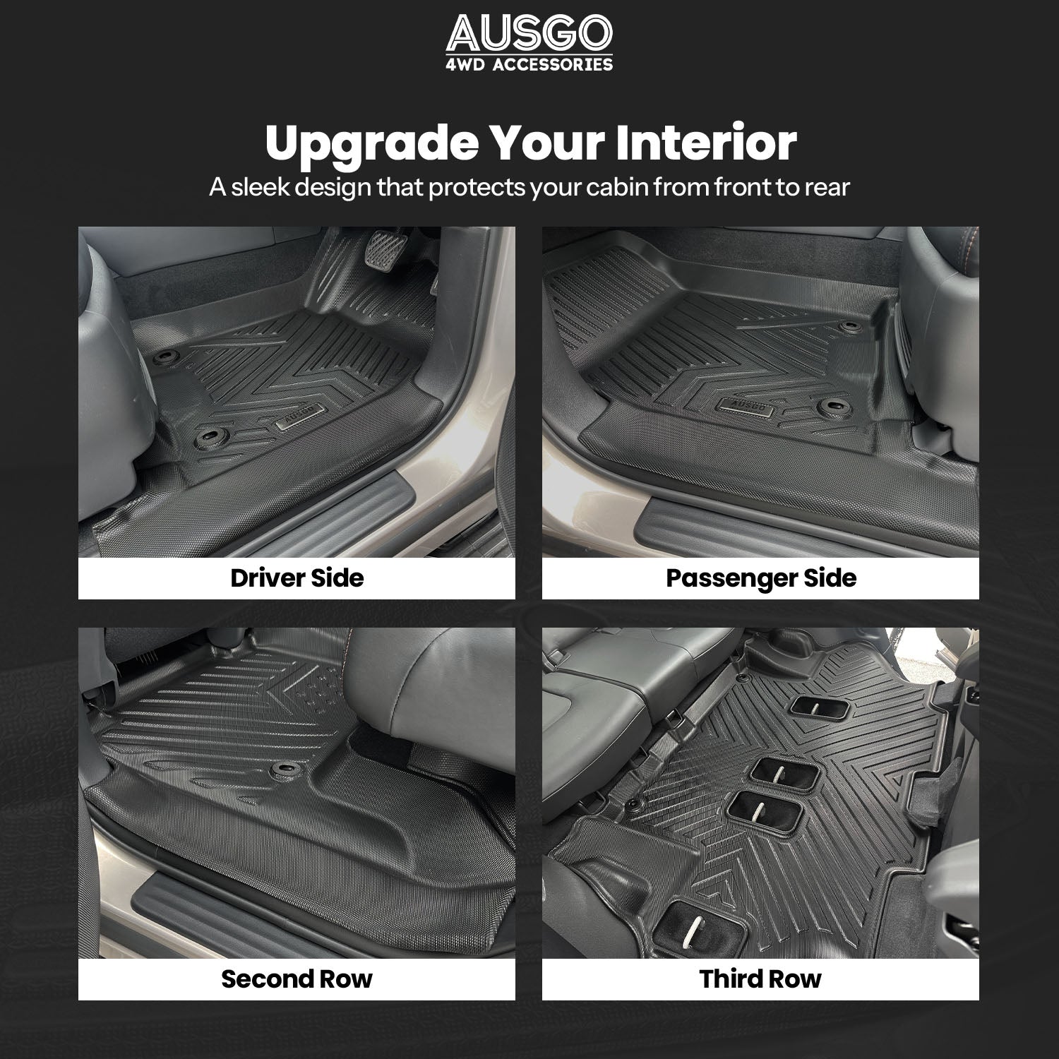 5D Car Floor Mats for Nissan Patrol Y62 2012-Onwards