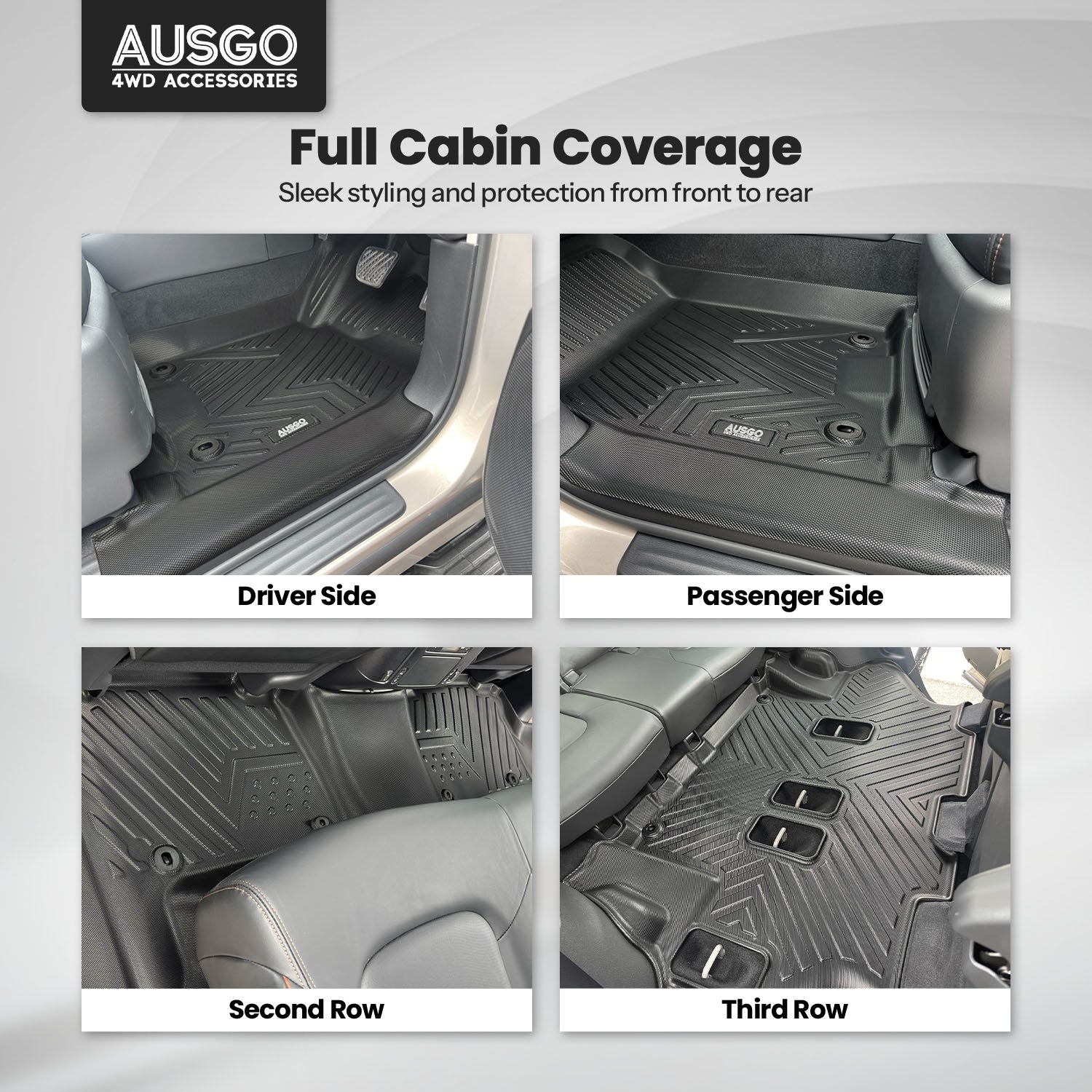 5D Car Floor Mats for Nissan Patrol Y62 2012-Onwards