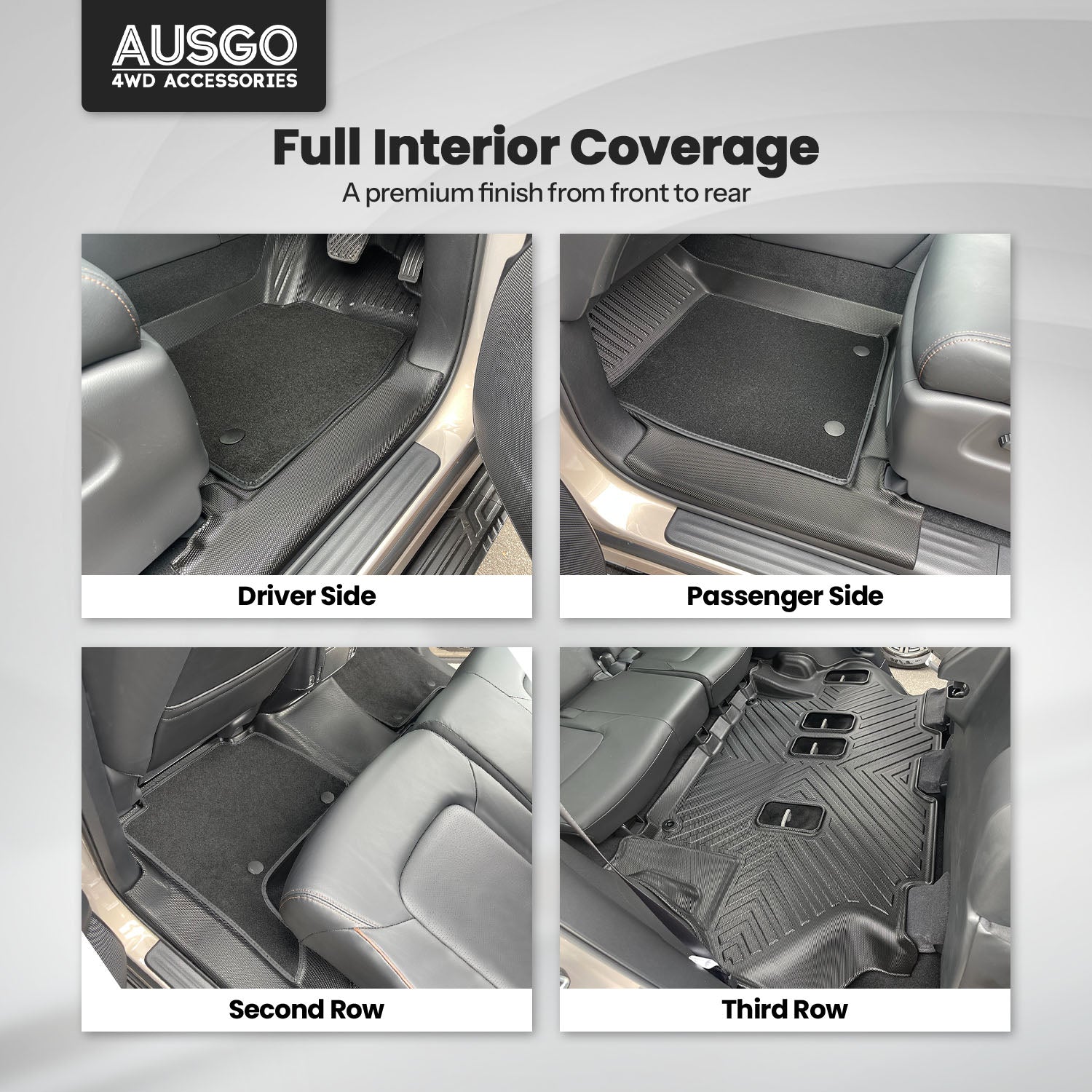 Double-Layer Car Floor Mats for Nissan Patrol Y62 2012-Onwards