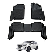 5D Car Floor Mats for Nissan Patrol Y62 2012-Onwards