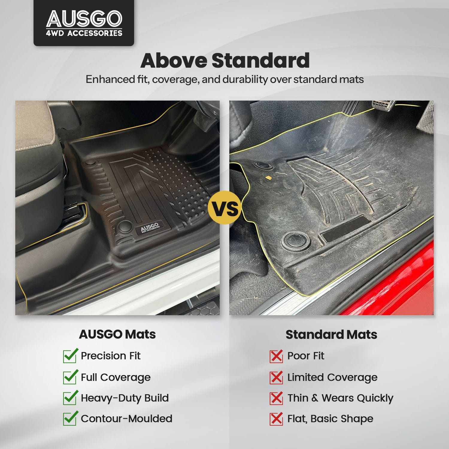 5D Car Floor Mats for RAM 1500 DS Series Crew Cab 2017-2022
