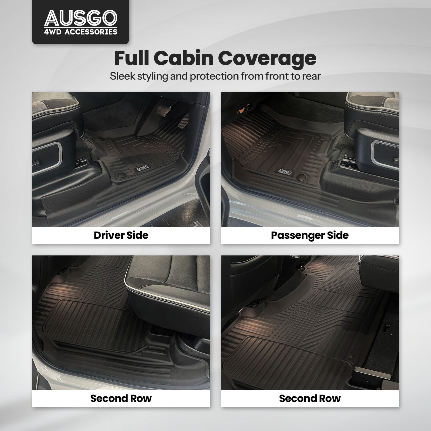 5D Car Floor Mats for RAM 1500 DT Series Crew Cab 2020-2023