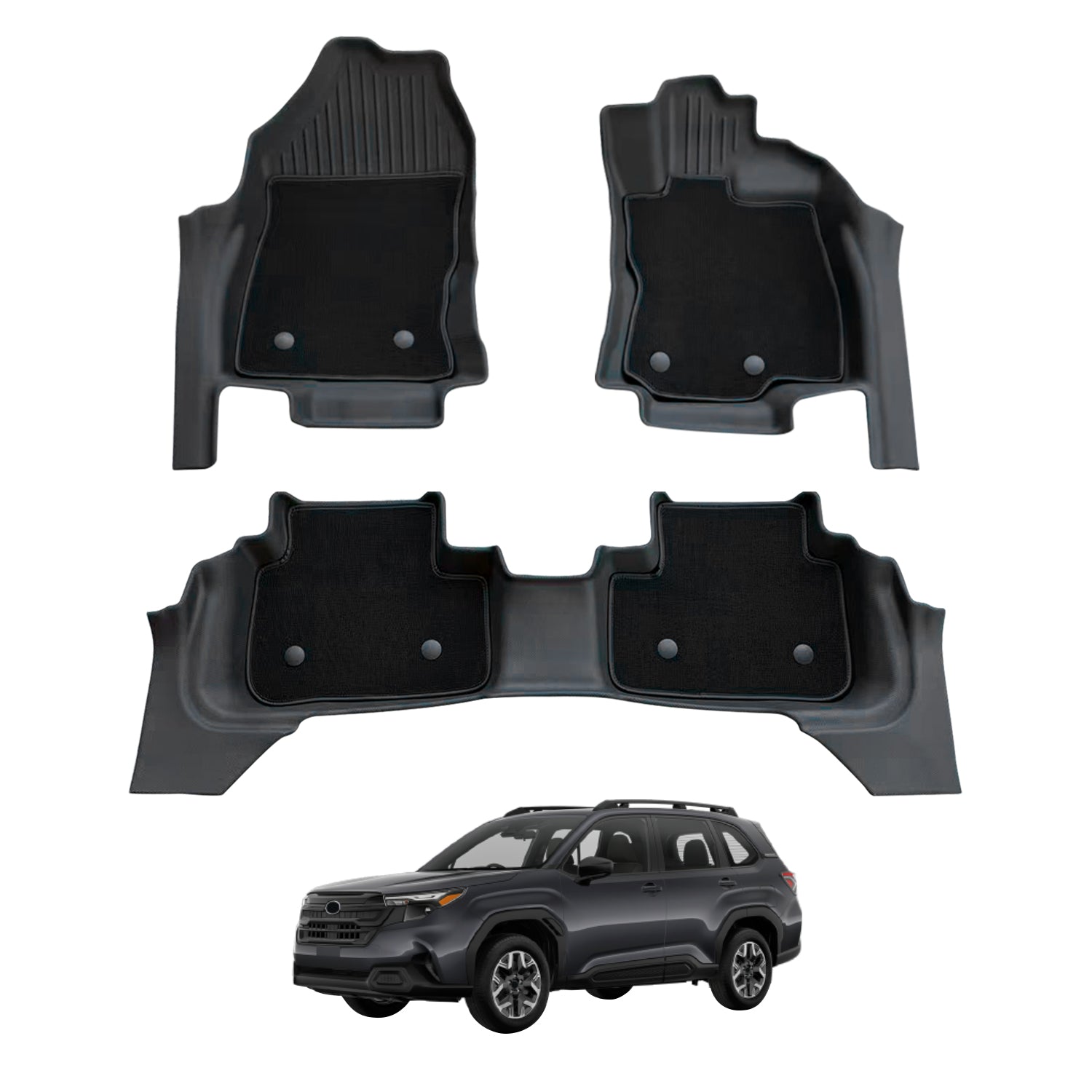 PRE-ORDER Double-Layer Car Floor Mats for Subaru Forester 2025-Onwards