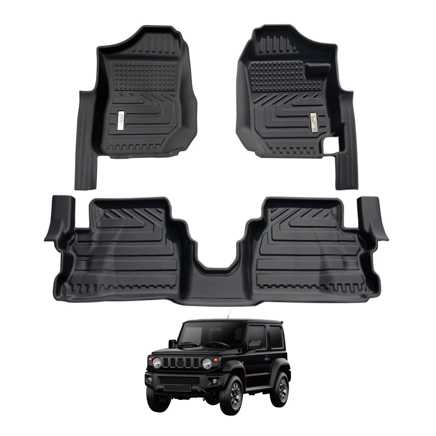5D Car Floor Mats for Suzuki Jimny 3-Door 2018-Onwards